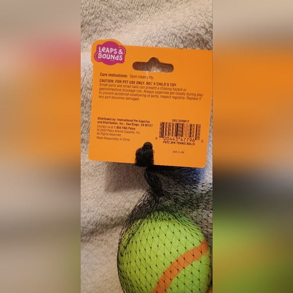 Dog Toy Balls - Blue and Yellow - Picture 2 of 2